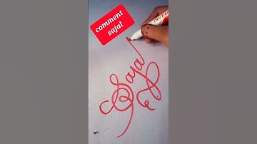 how to write stylish name 💕 sajal 🥰cursive writing #youtubeshorts #youtube #ytshorts