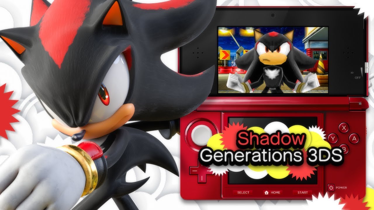 Playable Shadow the Hedgehog in Sonic Generations 3DS