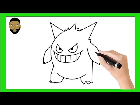 How To Draw Gengar from pokemon  Easy Drawing tutorial