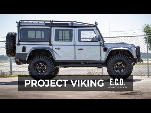 Intimidating 7&rsquo;4" Custom Defender 110 with 37-inch Tires in Liquid Silver | Project Viking | D110