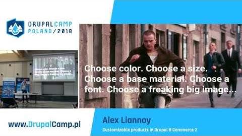 Customizable products in Drupal 8 Commerce 2 - Alex Liannoy - DrupalCamp Poland 2018