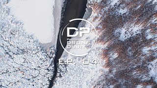 DJI Drone | Sigma 56 mm | Photographic Drone Diary | Ep. 04 | Frozen swamps (4K | HDR)