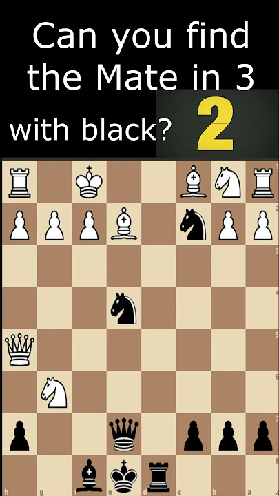 Mate in 3 Chess Puzzle 1 - Brain Easer