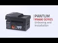 Pantum 4in1 m6600 series laser printer unboxing cartridge installation and driver installation