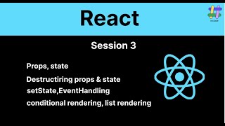 ReactJS Session 3 - Learn the Fundamentals of React : Explained in Telugu