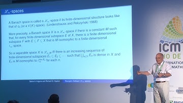 Bourgain–Delbaen ℒ_∞-spaces and the scalar-plus-compact property – R. Haydon & S. Argyros – ICM2018