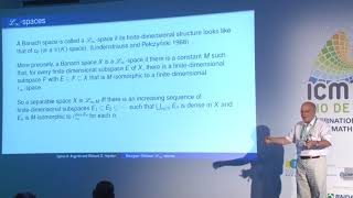 Bourgain–Delbaen ℒ_∞-spaces and the scalar-plus-compact property – R. Haydon & S. Argyros – ICM2018