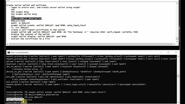 Configure Oracle TLS Connection