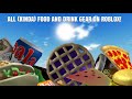 All kinda food and drink gear on roblox sounds and gameplay