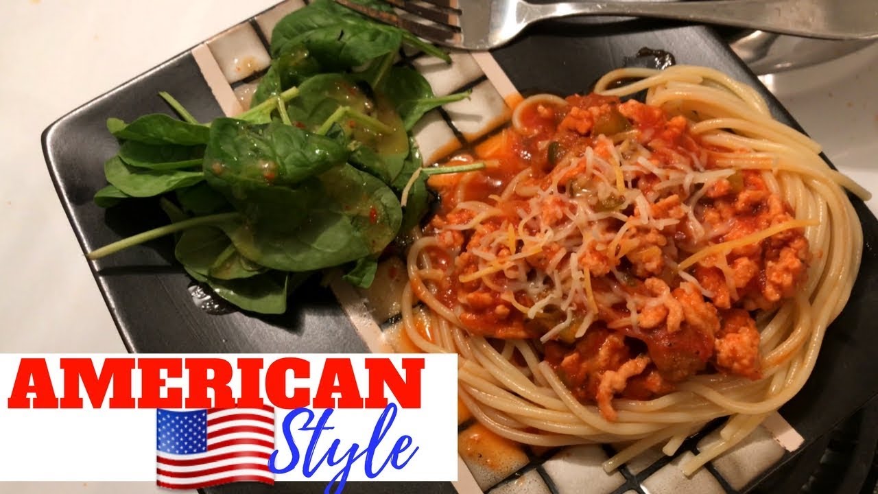 SPAGHETTI RECIPE AMERICAN STYLE In Da Kitchen YouTube