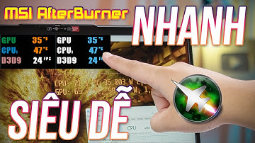 Hướng dẫn hiện FPS & Đo nhiệt độ máy tính bằng phần mềm MSI Afterburner