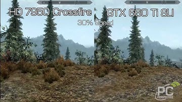 Skyrim Frame Rating Comparison - HD 7950 CrossFire vs GTX 660 Ti SLI
