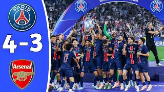 JUARA CHAMPIONS‼️Paris Saint Germain Back To Back Ucl 🏆 Hasil Pertandingan Psg Vs Arsenal 😍