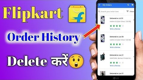 Flipkart me Order history kaise delete kare || How to remove flipkart Order history