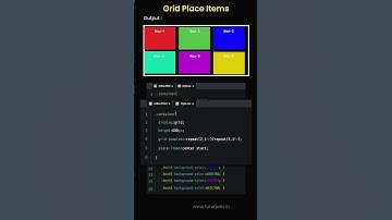 CSS Grid Place Items| Tutor Joe