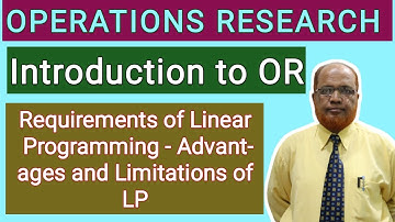 Operations Research I Linear Programming I Advantages and Limitations I Theory I Hasham Ali Khan I