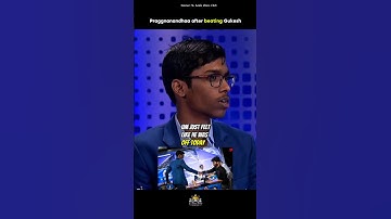 Pragg after beating Gukesh in Round 1 of Sinqufield Cup 😍❤️#chess #praggnanandhaa #gukesh #shorts