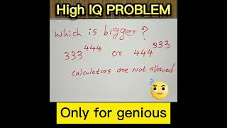 A NICE IQ OLYMPIAD QUESTION |  Simple math problem  |  Comparison