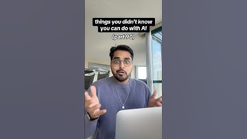 things you didn’t know you can do with AI (part 90) #aitools