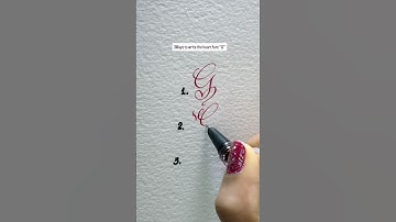 3Ways To Write The Heart Font “G”