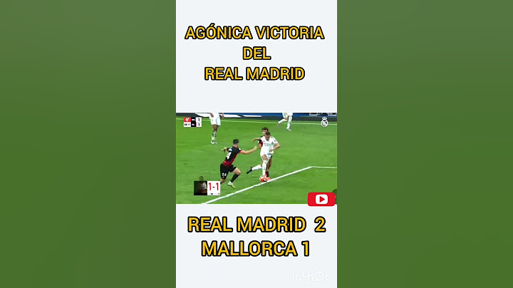 AGÓNICA VICTORIA DEL REAL MADRID ANTE MALLORCA  #futbol #soccer #realmadrid