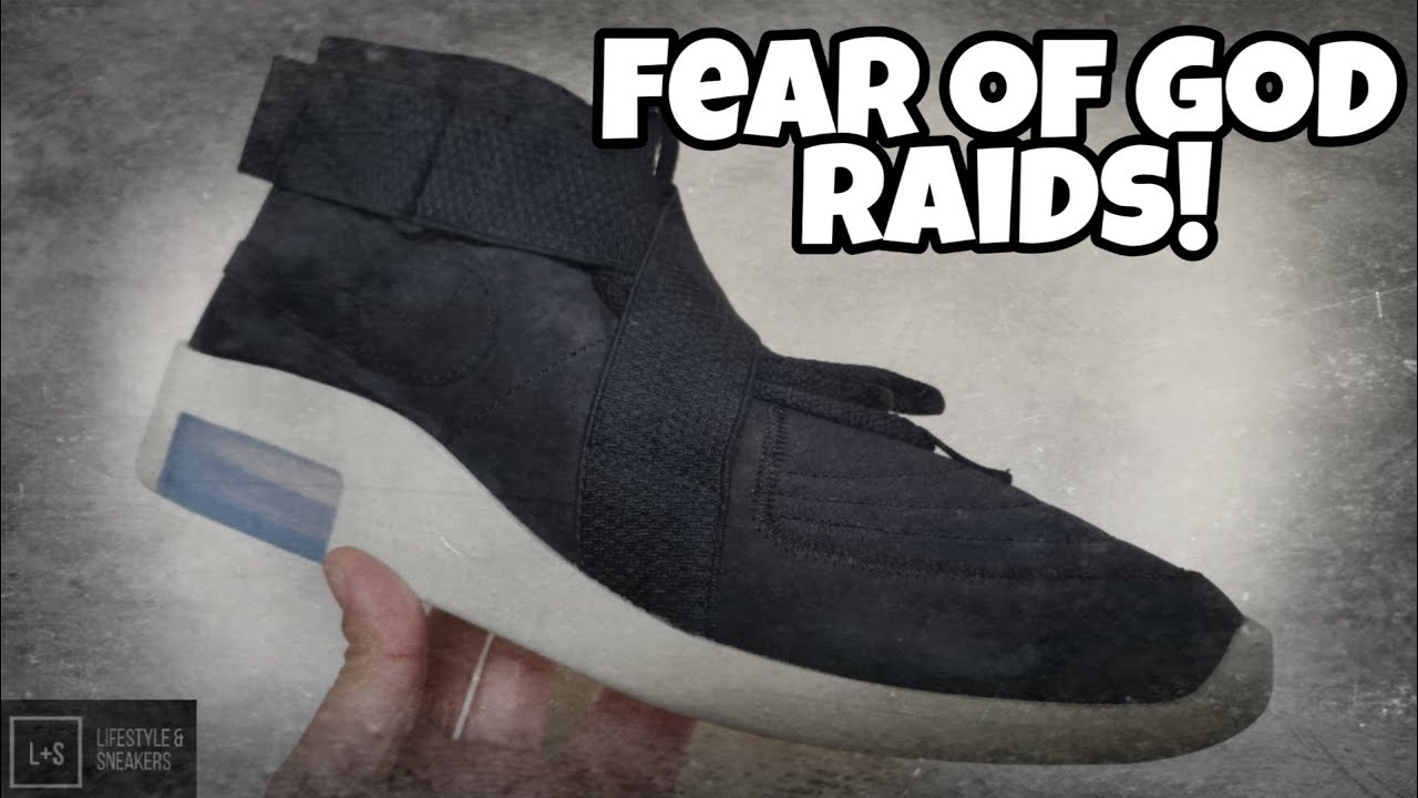 Nike Air Fear Of God Raid Black/Grey (F&F) Sneakers - Farfetch