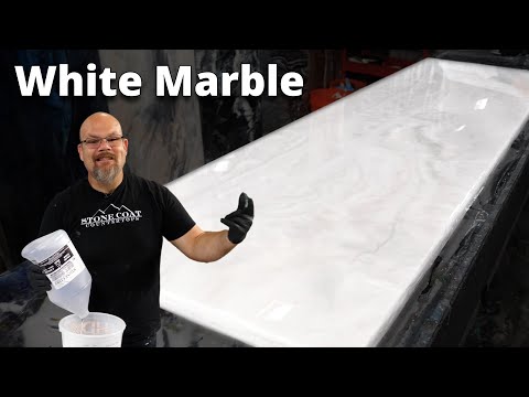 How to make White Exotic Marble with Epoxy | Stone Coat Epoxy