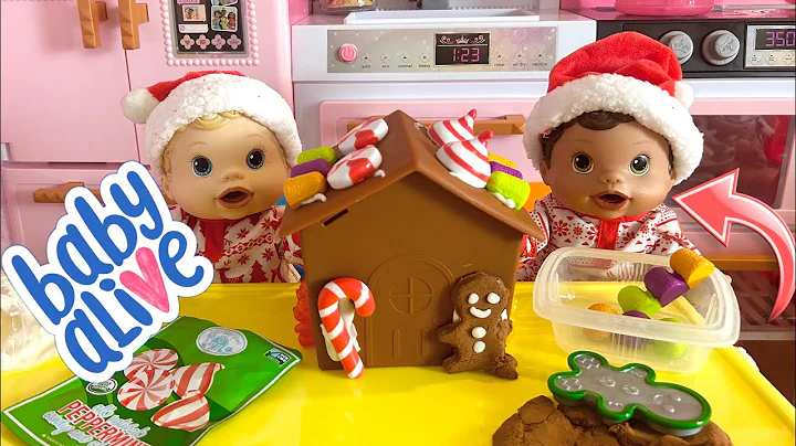 NEW Baby alive changing time dolls Night routine 🌙 making gingerbread house 🍭