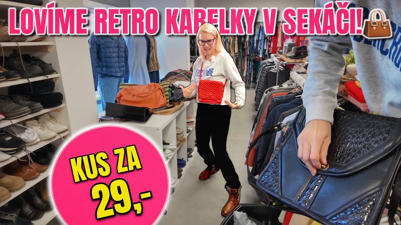 NAŠLI JSME V SEKÁČI RETRO KABELKY CO MAJÍ VYSOKOU CENU!🥳NÁKUPY NA ZIMU V SECOND HANDU GENESIS❄️👢🧤🧣