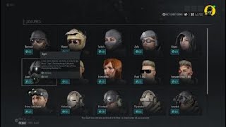 All Rainbow Six Operator Costumes - Ghost Recon Breakpoint