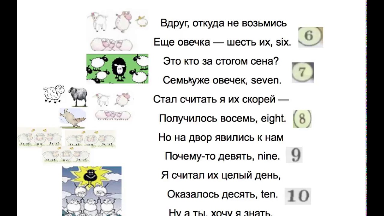 Песня счет 1 1. Стишок про цифры на английском. Стих про цифры на английском. Стих на английском языке про цифры. Стишки для запоминания английских цифр.