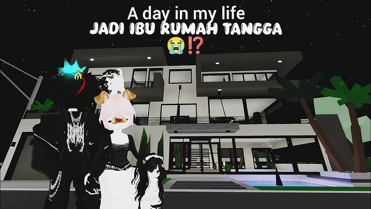 🎀A DAY IN MY LIFE🎀 jadi ibu rumah tangga 😭⁉️ || Brookhaven rp 🏡 roblox Indonesia 🇮🇩