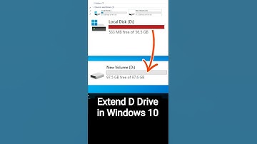 How to Extend D Drive in Windows 10 without Software