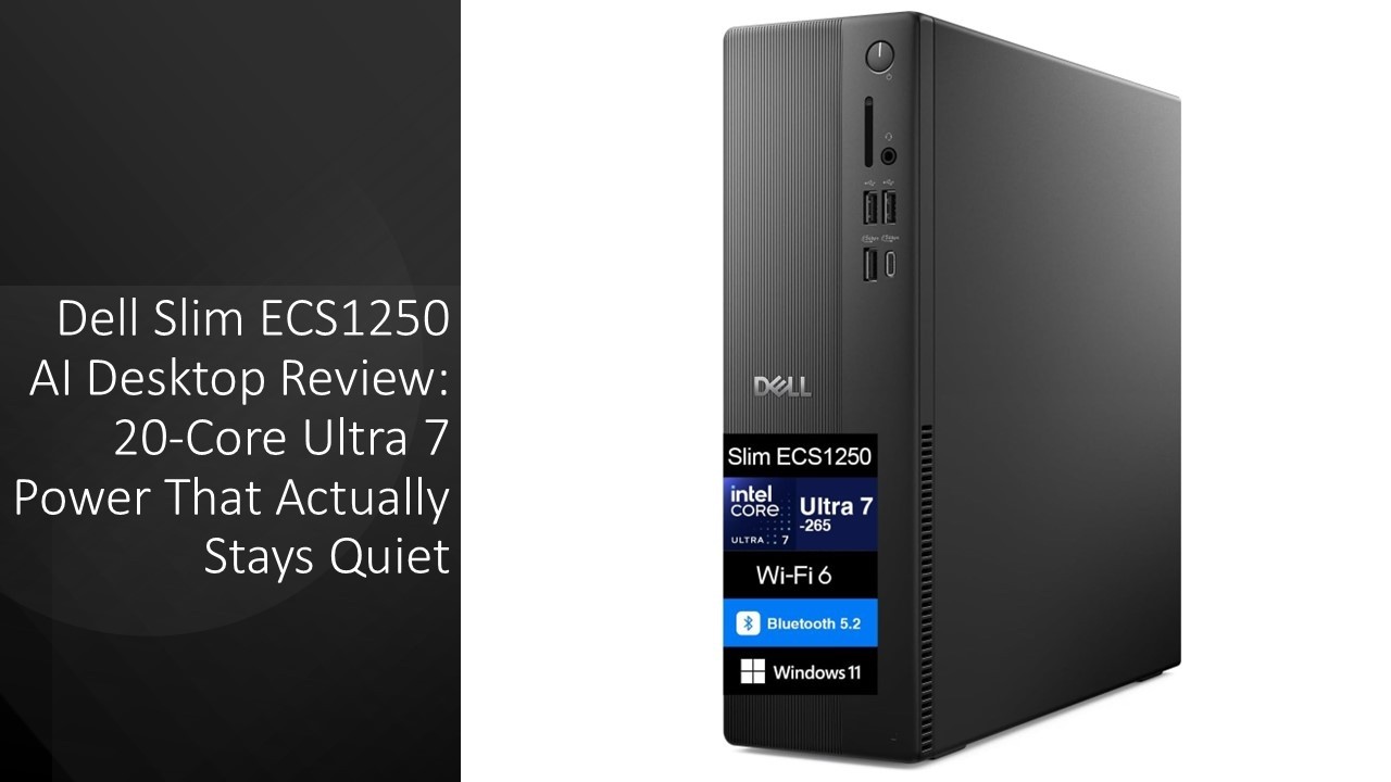 Dell Slim ECS1250 AI Desktop Review: 20-Core Ultra 7 Power That