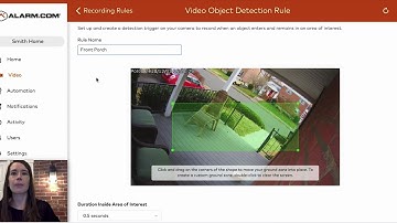 Alarm.Com Video Analytics - Ground Zone