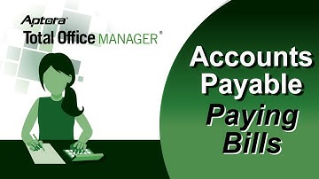 How to Pay Bills and Print Checks in Total Office Manager®