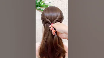 2 minutes Easy Hairstyle for Girls #shorts #viral #hairstyle #glamreel