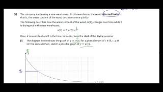 Leaving Cert Maths: Graphing Exponential Functions (2024 Exam Question)