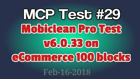 Mobirise eCommerce Theme tested by Mobiclean PRO 6.0.33