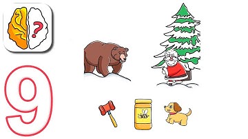 Brain Out - Gameplay Walkthrough - Finding Santa Level 9