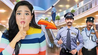 Spending OVERNIGHT Inside a Mall in India 😰 *We got Caught*