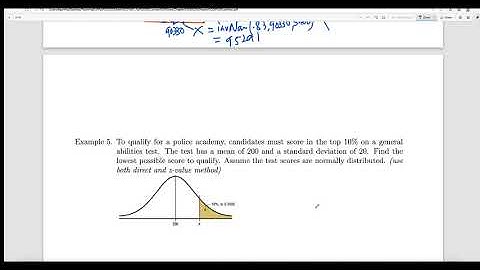 Video 6: Application of Normal distribution 2