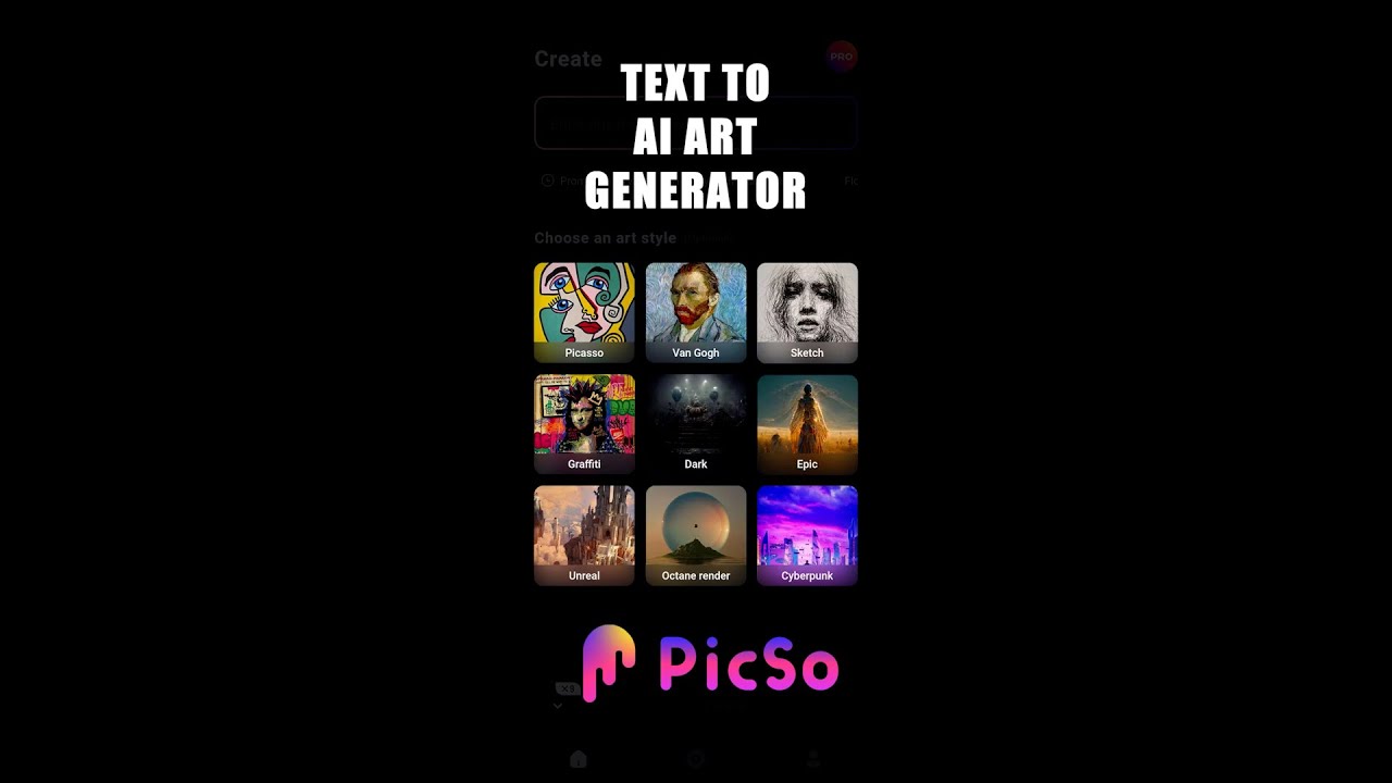 TEXT TO AI ART GENERATOR AD