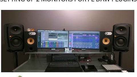How to setup 2 monitors for FL DAW plugins to appear on both displays