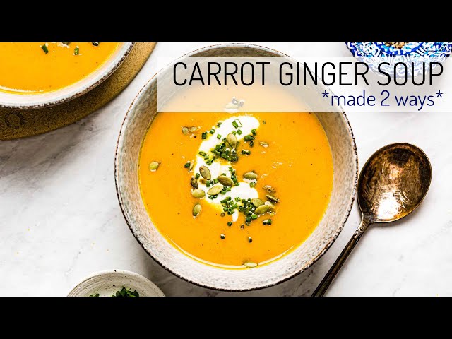 Spiced Carrot Ginger Soup Recipe [+VIDEO] 🍲