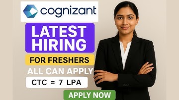 Cognizant 🥳🔥 Latest Hiring for freshers | All can apply #offcampusdrive #cognizant #hiring #job 