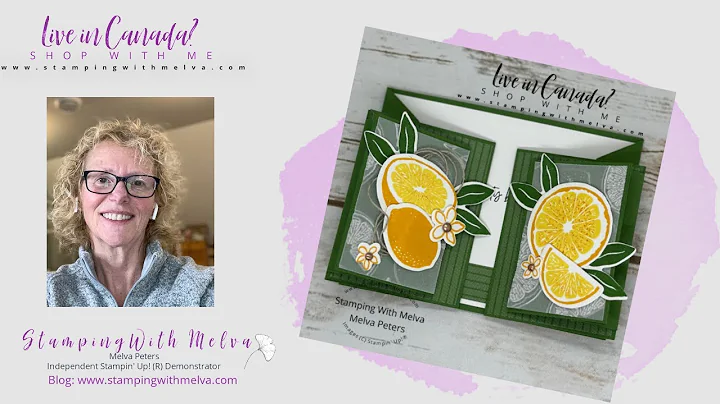 Stampin  Up! Sweet Citrus Accordion Card