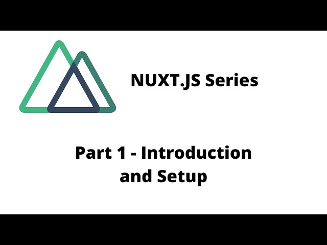 Nuxt.js tutorial series