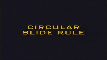 CATS CRP-5 Flight Computer Training Video - Circular Slide Rule