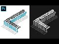 Isometric 3D Text Effect - Typography Photoshop Tutorial